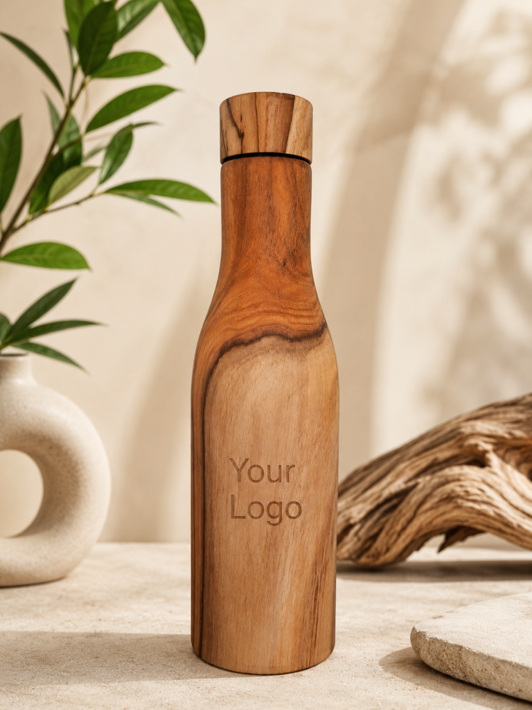 Wooden Copper Bottle