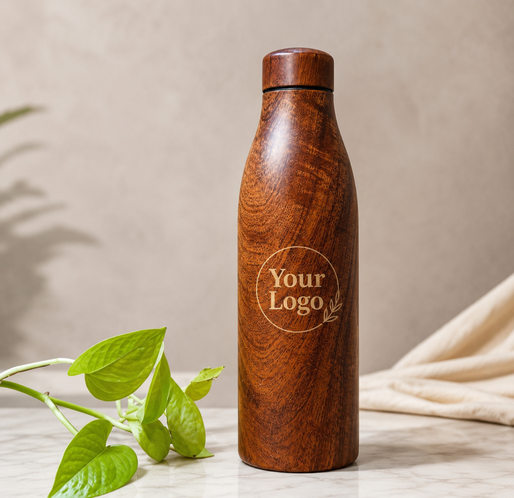 Wooden Copper Bottle